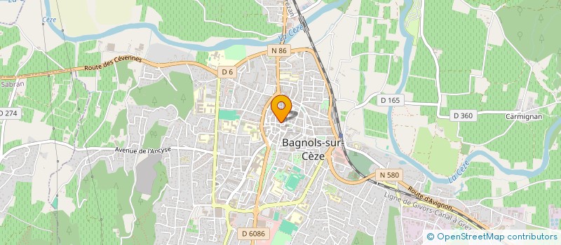localisation de l'entreprise MADAME MARIE CORNET à BAGNOLS-SUR-CEZE