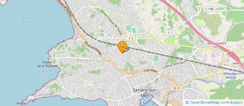 localisation de l'entreprise MADAME MARIE CORNUEZ  SANARY-SUR-MER