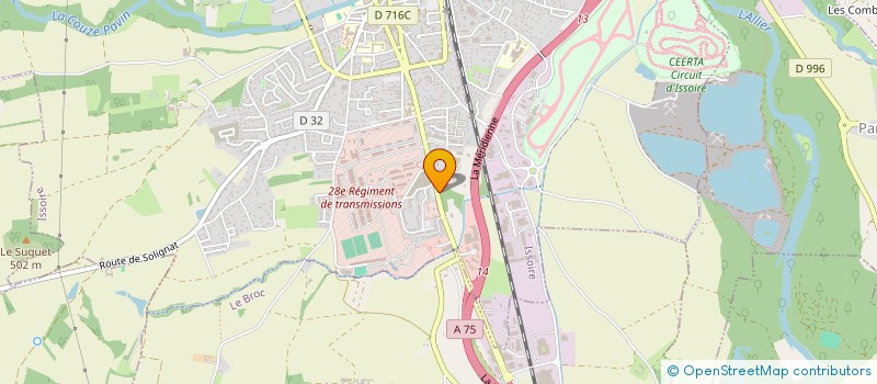 localisation de l'entreprise MADAME MARIE COSTE  ISSOIRE