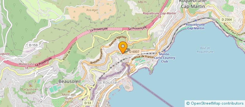 localisation de l'entreprise MADAME MARIE COTE à ROQUEBRUNE-CAP-MARTIN