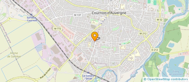 localisation de l'entreprise MADAME MARIE COTTEVERTE  COURNON-D'AUVERGNE