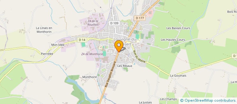 localisation de l'entreprise MADAME MARIE COUASNON  LOUVIGNE-DU-DESERT