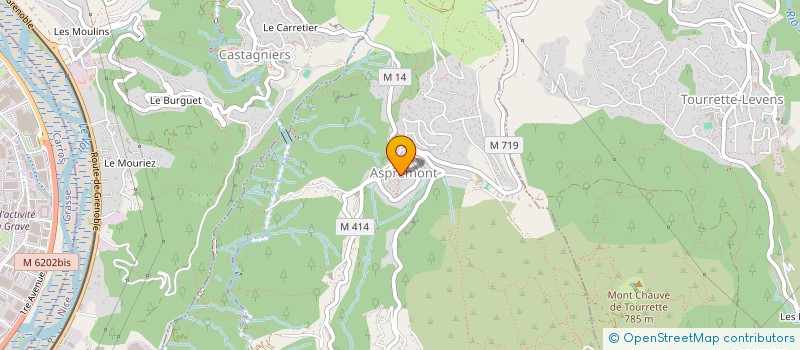 localisation de l'entreprise MADAME MARIE COUILLAUD  ASPREMONT