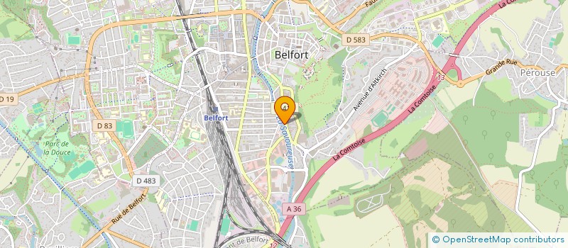 localisation de l'entreprise MADAME MARIE COURBOT  BELFORT