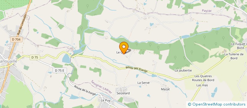 localisation de l'entreprise MADAME MARIE COURSELAUD  SAVIGNAC-LEDRIER