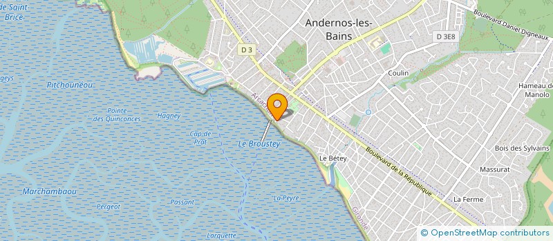 localisation de l'entreprise MADAME MARIE COURTADE  ARES