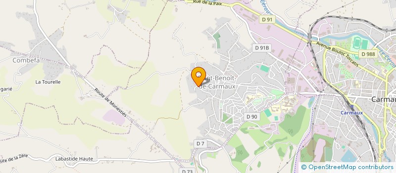 localisation de l'entreprise MADAME MARIE COURTY  SAINT-BENOIT-DE-CARMAUX