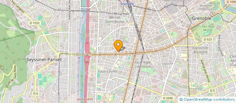 localisation de l'entreprise MADAME MARIE COUSSIN à GRENOBLE