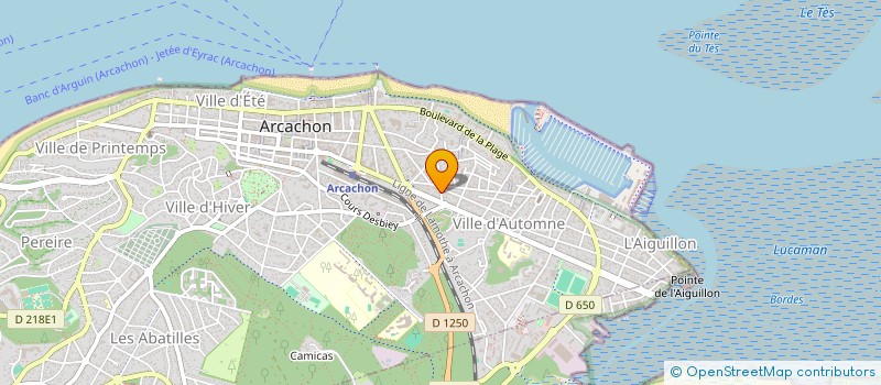 localisation de l'entreprise MADAME MARIE COUSTAUD  ARCACHON