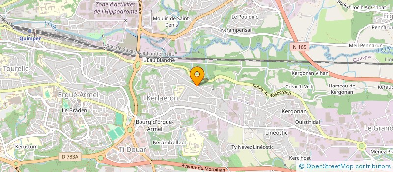 localisation de l'entreprise MADAME MARIE COUTANCEAU  QUIMPER