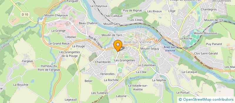 localisation de l'entreprise MADAME MARIE COUVIDAT  AIXE-SUR-VIENNE