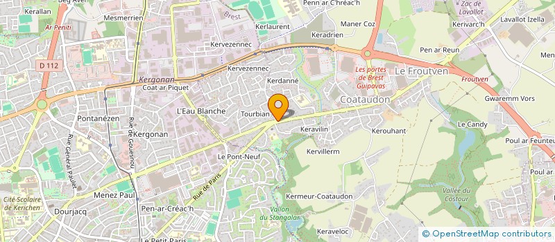 localisation de l'entreprise MADAME MARIE CRENN  GUIPAVAS