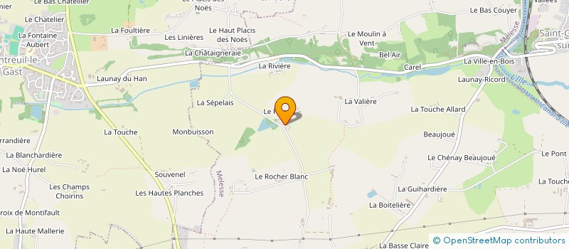 localisation de l'entreprise MADAME MARIE CRENN  MELESSE