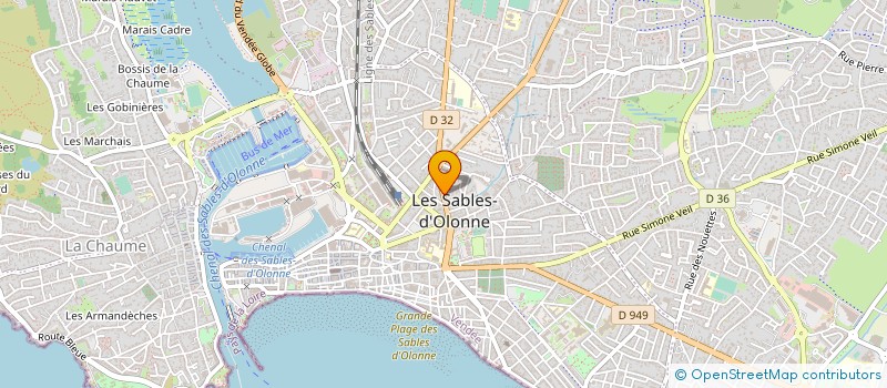 localisation de l'entreprise MADAME MARIE CREPET à LES SABLES D'OLONNE