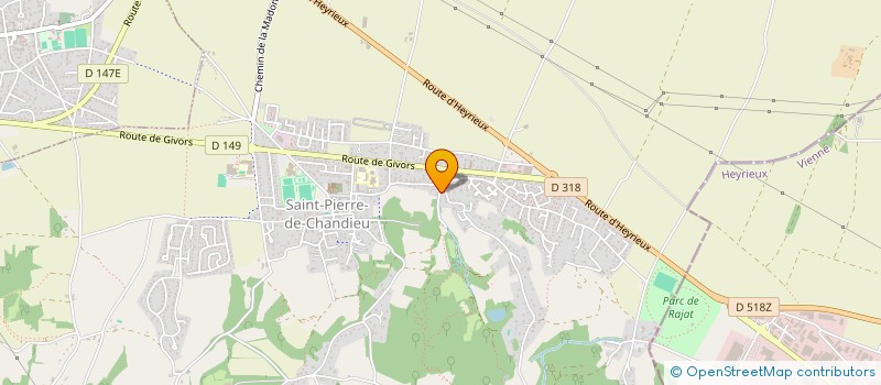 localisation de l'entreprise MADAME MARIE CREPILLON  SAINT-PIERRE-DE-CHANDIEU