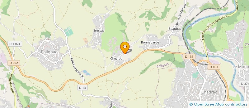 localisation de l'entreprise MADAME MARIE CRESPE  POLIGNAC