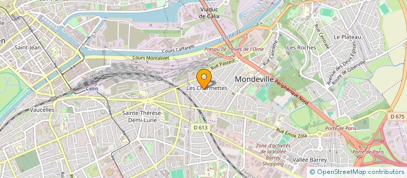 localisation de l'entreprise MADAME MARIE CRESSON  MONDEVILLE