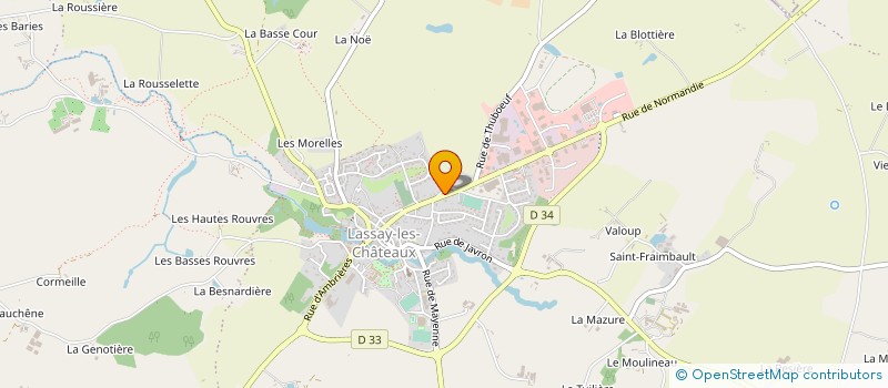 localisation de l'entreprise MADAME MARIE CREUSIER à LASSAY-LES-CHATEAUX