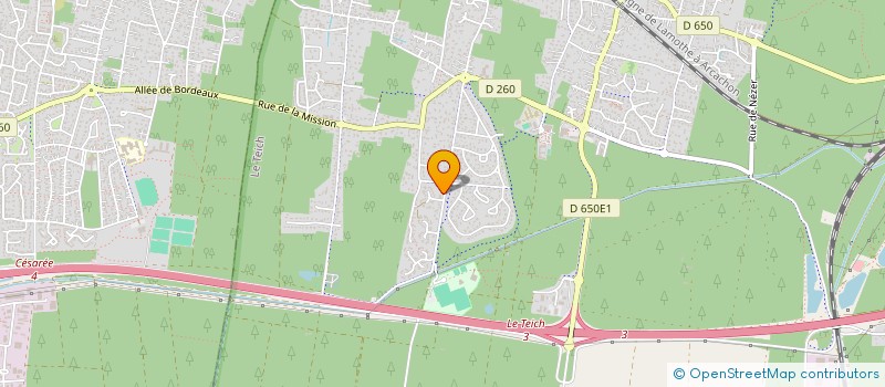 localisation de l'entreprise MADAME MARIE CRISTEL ARIGNON  LE TEICH