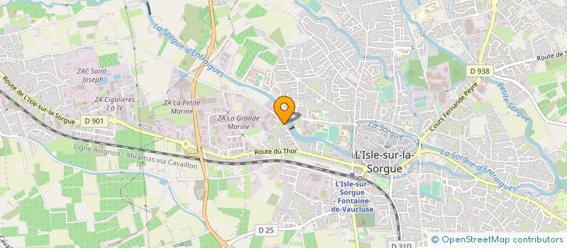 localisation de l'entreprise MADAME MARIE CRONIER à L'ISLE-SUR-LA-SORGUE