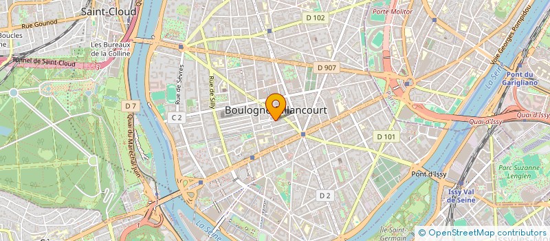 localisation de l'entreprise MADAME MARIE CROSSARD  BOULOGNE-BILLANCOURT