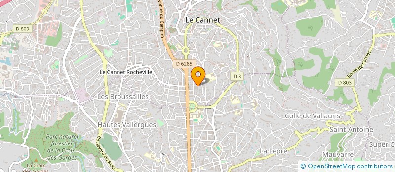 localisation de l'entreprise MADAME MARIE CROUZAT à LE CANNET
