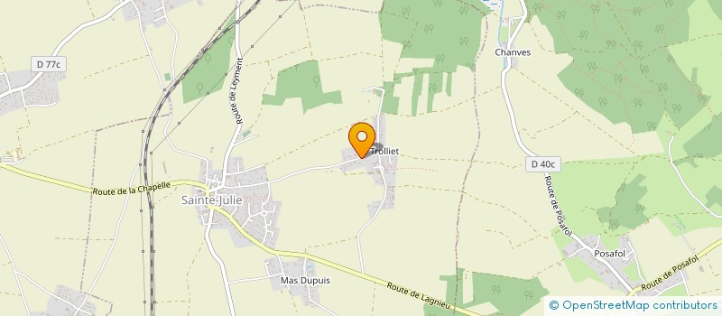 localisation de l'entreprise MADAME MARIE CUMER  SAINTE-JULIE