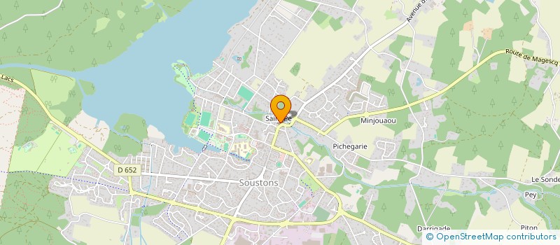 localisation de l'entreprise MADAME MARIE CURAUDEAU  SOUSTONS