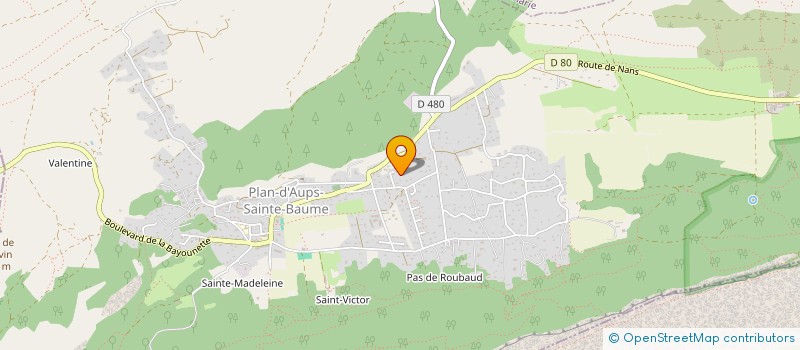 localisation de l'entreprise MADAME MARIE CUTAYA à PLAN D'AUPS SAINTE BAUME