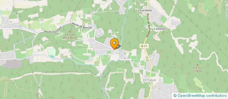 localisation de l'entreprise MADAME MARIE CYR  UCHAUX