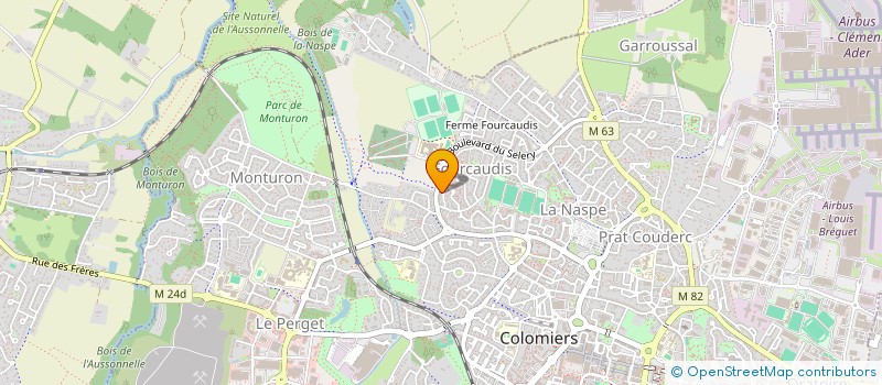 localisation de l'entreprise MADAME MARIE DABRIN à COLOMIERS