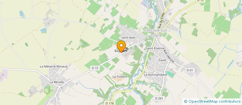 localisation de l'entreprise MADAME MARIE DAGUERRE DE HUREAUX  CORCOUE-SUR-LOGNE