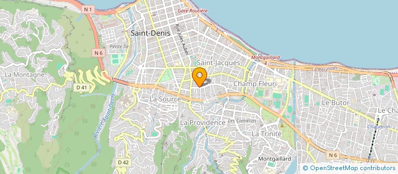 localisation de l'entreprise MADAME MARIE DAMOUR à SAINT-DENIS