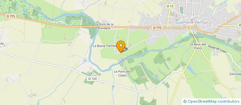localisation de l'entreprise MADAME MARIE DANIEL à GUEMENE-PENFAO