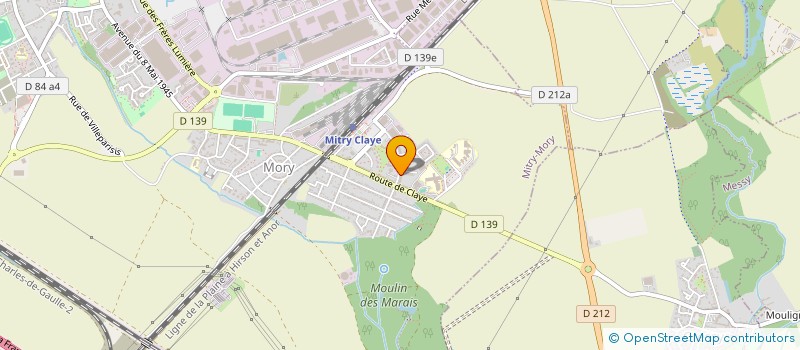 localisation de l'entreprise MADAME MARIE-DANIELE LANCELOT  MITRY-MORY