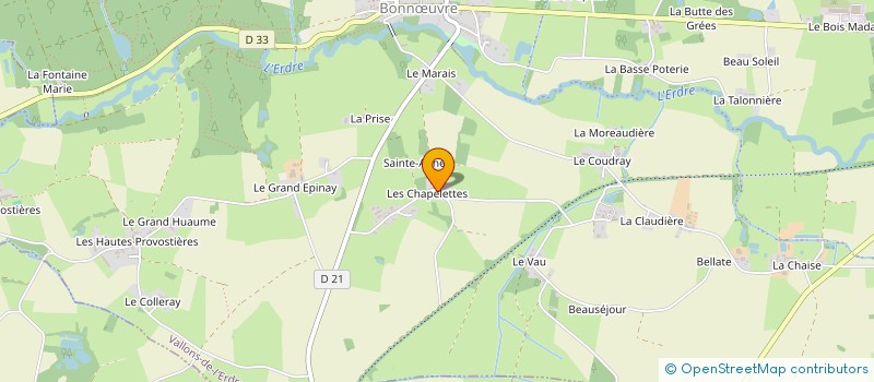 localisation de l'entreprise MADAME MARIE-DANIELLE BEAUJARD à VALLONS-DE-L'ERDRE