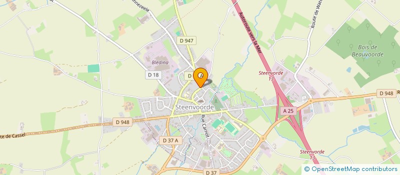 localisation de l'entreprise MADAME MARIE-DANIELLE BERTHELOOT  STEENVOORDE