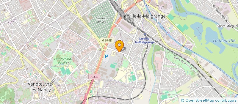 localisation de l'entreprise MADAME MARIE DANIELLE GASPARD  VANDUVRE-LES-NANCY