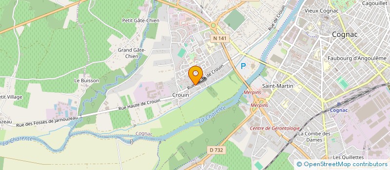 localisation de l'entreprise MADAME MARIE-DANIELLE REUBRECHT à COGNAC