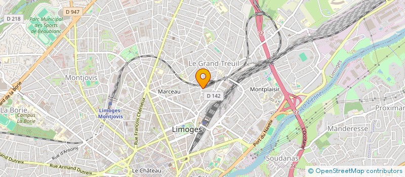 localisation de l'entreprise MADAME MARIE DANY  LIMOGES