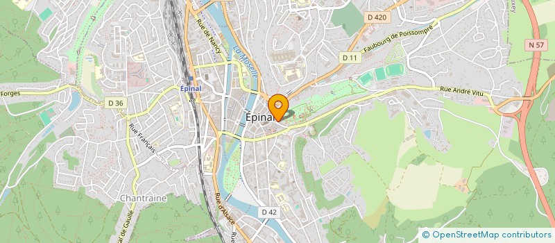 localisation de l'entreprise MADAME MARIE DARBOURE à EPINAL