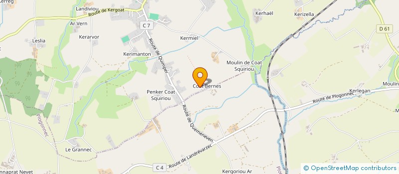 localisation de l'entreprise MADAME MARIE DARCILLON  PLOGONNEC