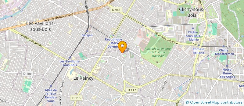 localisation de l'entreprise MADAME MARIE DARCQ  LE RAINCY