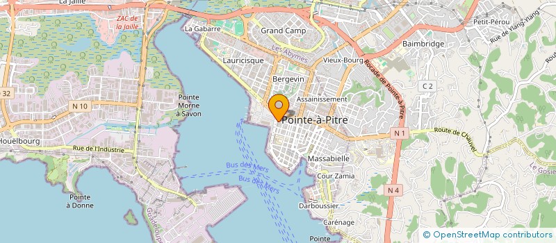 localisation de l'entreprise MADAME MARIE DARIS  POINTE-A-PITRE