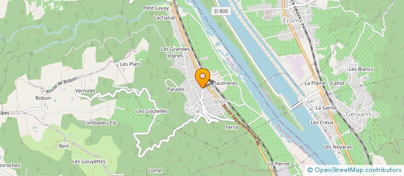 localisation de l'entreprise MADAME MARIE DARNAUD  VION