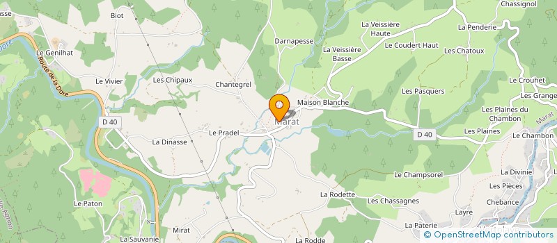 localisation de l'entreprise MADAME MARIE DARROT à MARAT