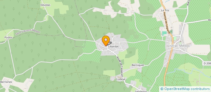 localisation de l'entreprise MADAME MARIE DAURAT à LISTRAC MEDOC