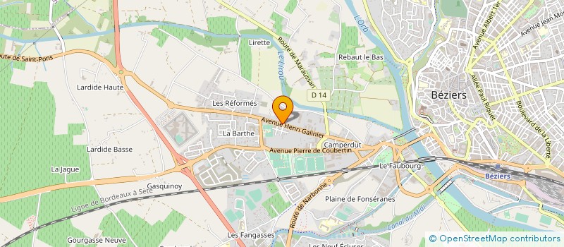 localisation de l'entreprise MADAME MARIE DAURE à BEZIERS
