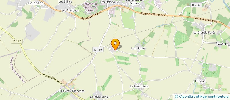 localisation de l'entreprise MADAME MARIE DAUTANCOURT  CORME-ROYAL