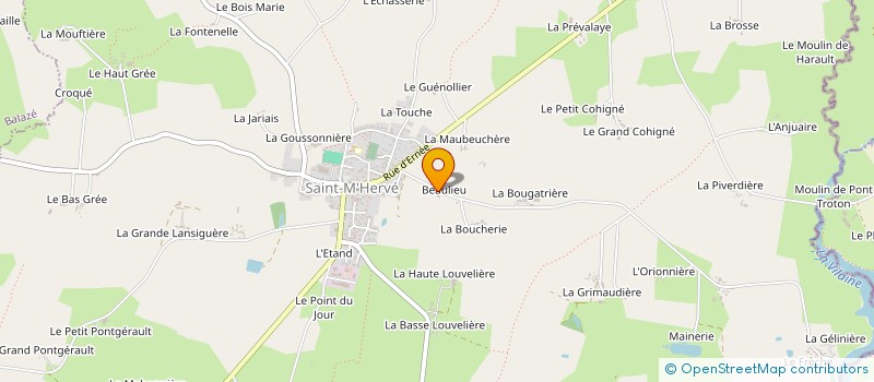localisation de l'entreprise MADAME MARIE DAVID à SAINT-M'HERVE